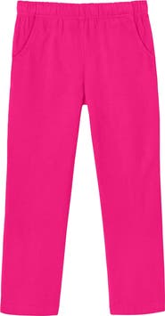 CITY THREADS Girls Soft 100% Cotton UPF 50+ Jersey Pocket Pants