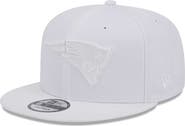New Era Men's New Era New England Patriots Main White on White 9FIFTY Snapback Hat