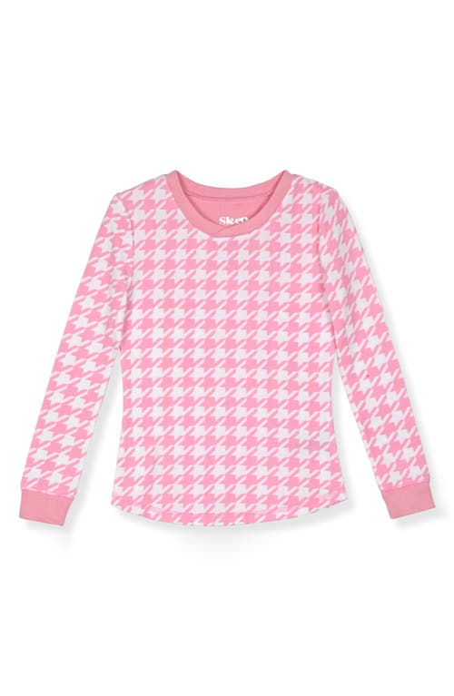 Sleep On It Kids' Tight Fit Long Pajamas & Scrunchie Set In Pink