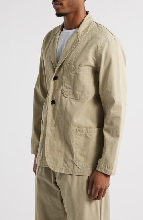 Service Works Drill Server Cotton Twill Jacket In Khaki