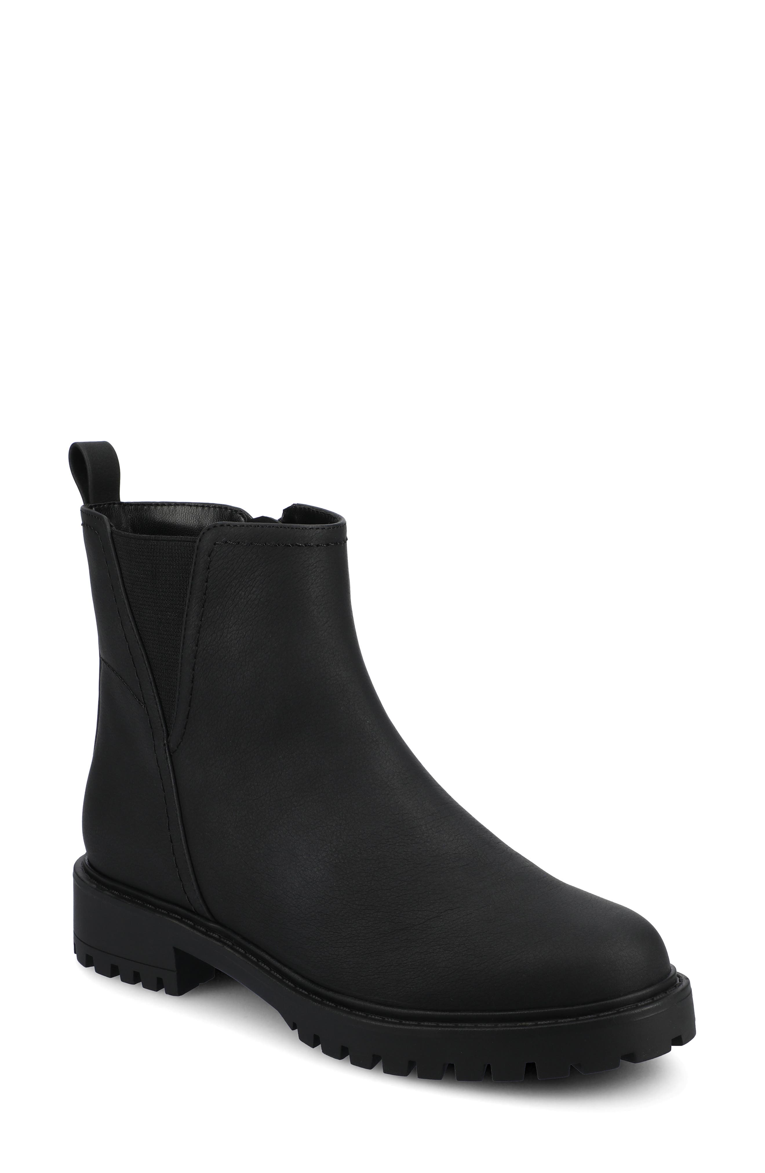 Journee Collection Junnah Chelsea Boot - Wide Width Available, Main, color, Vintage/Black