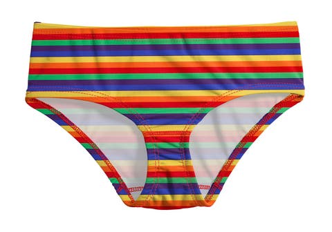 Girls UPF 50+ Printed Swim Briefs (Toddler/Kids)