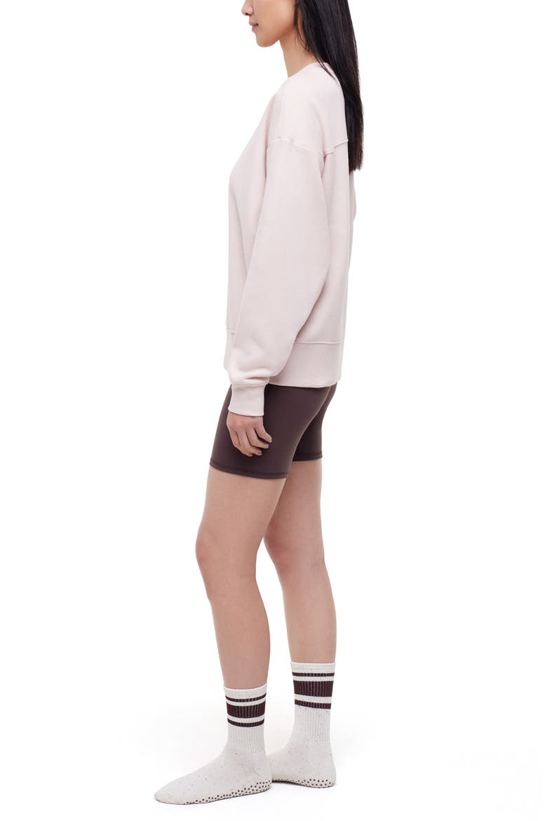 Nadine Sweatshirt, Shorts & Socks Set, Alternate, color, SEAL BROWN/HUSHED VIOLET