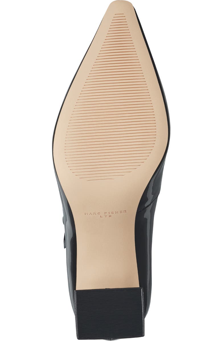 Marc Fisher LTD Nollie Pointed Toe Pump, Alternate, color, Black Patent