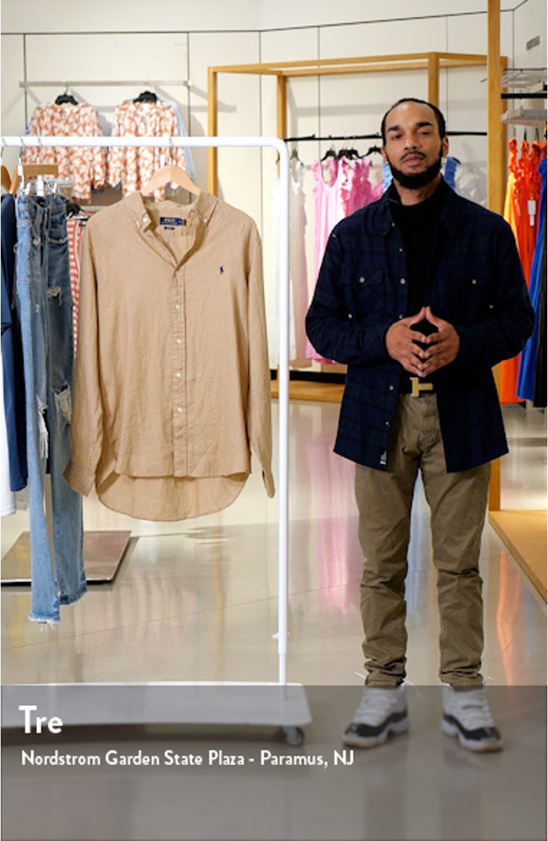 Piece Dye Linen Button-Down Shirt, sales video thumbnail