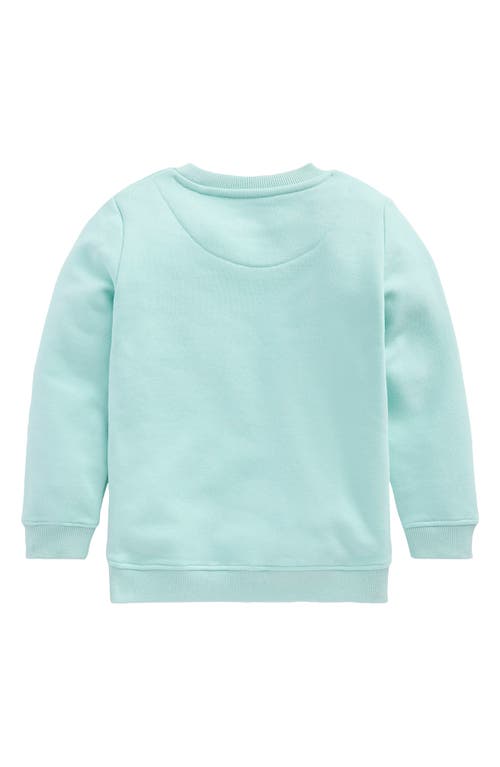 Shop Mini Boden Kids' Fairy Appliqué Graphic Sweatshirt In Spring Green Daisy Fairy