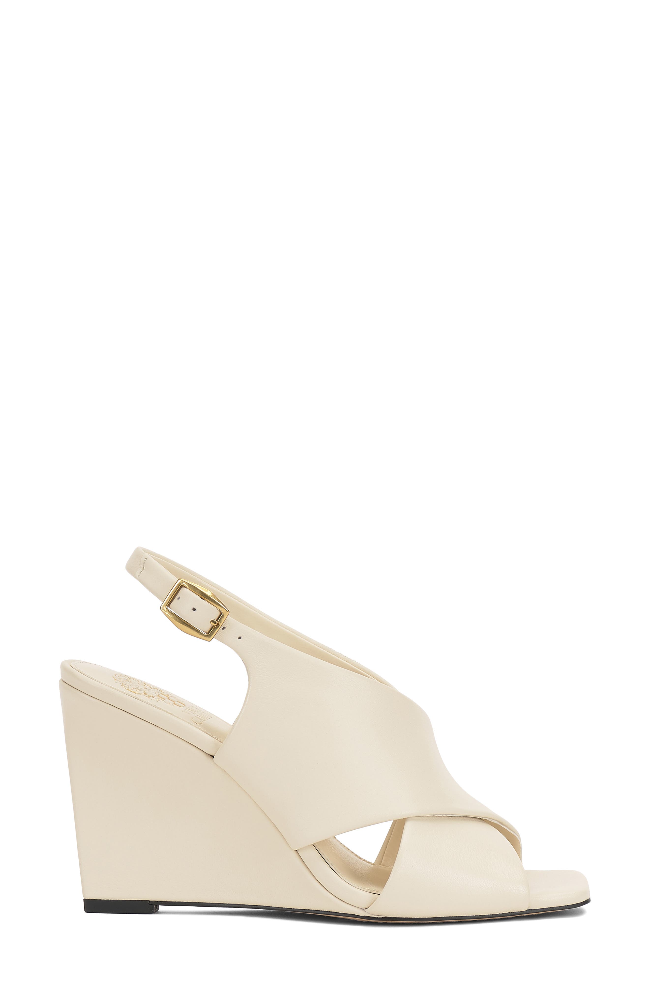 Ameira Slingback Wedge Sandal, Alternate, color, CREAMY WHITE