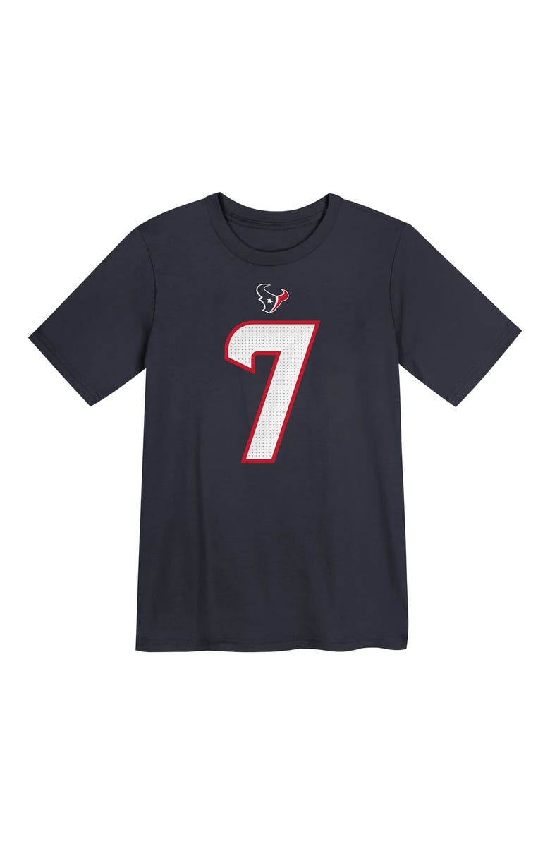 Nike Preschool Nike C.J. Stroud Navy Houston Texans Player Name & Number T-Shirt, Alternate, color, Navy