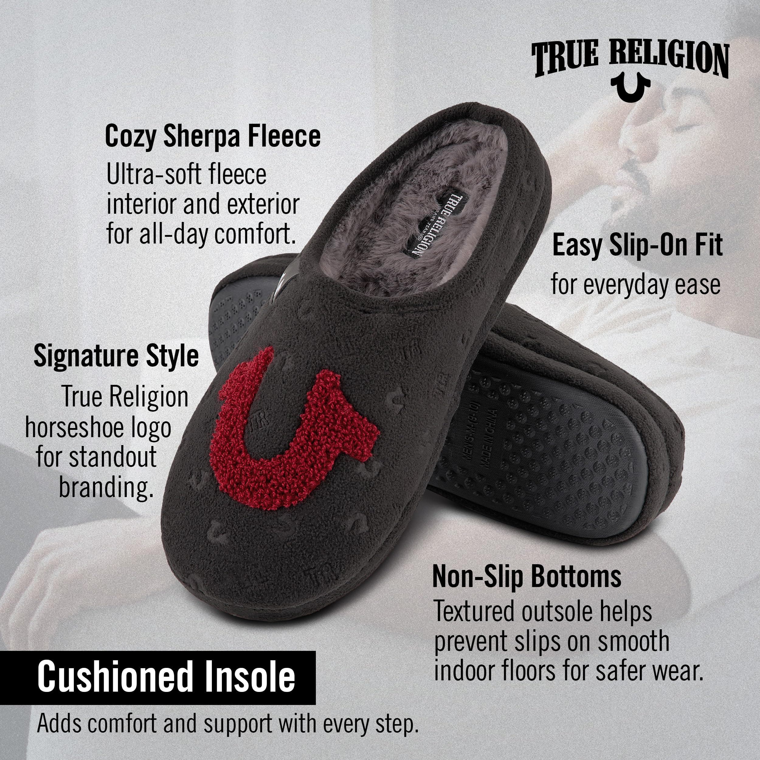 True Religion Indoor House Slippers, Alternate, color, 