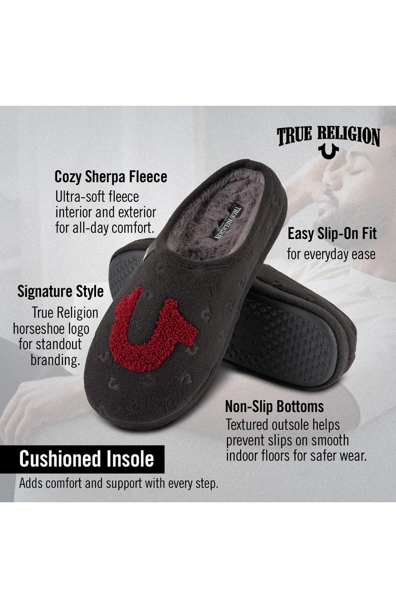 True Religion Indoor House Slippers, Alternate, color,