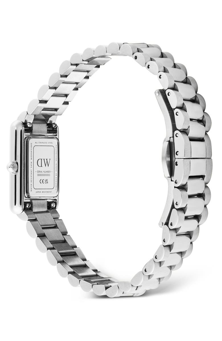 Daniel Wellington Bound Mini Tank Bracelet Watch, 17mm x 26mm, Alternate, color, Silver-Tone