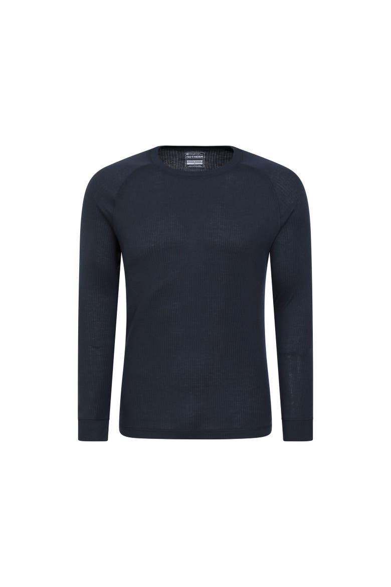 Talus Round Neck Long-Sleeved Thermal Top, Main, color, Navy