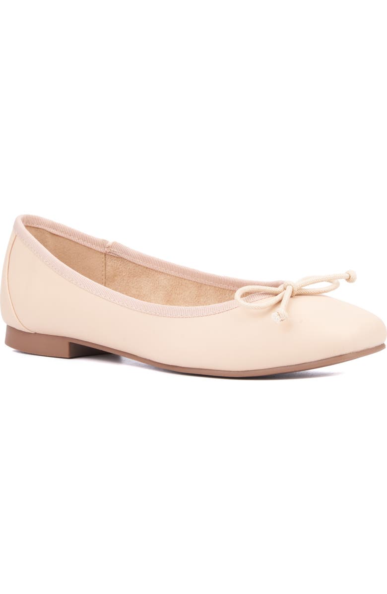 NEW YORK AND COMPANY Paulina Ballet Flat, Main, color, Beige