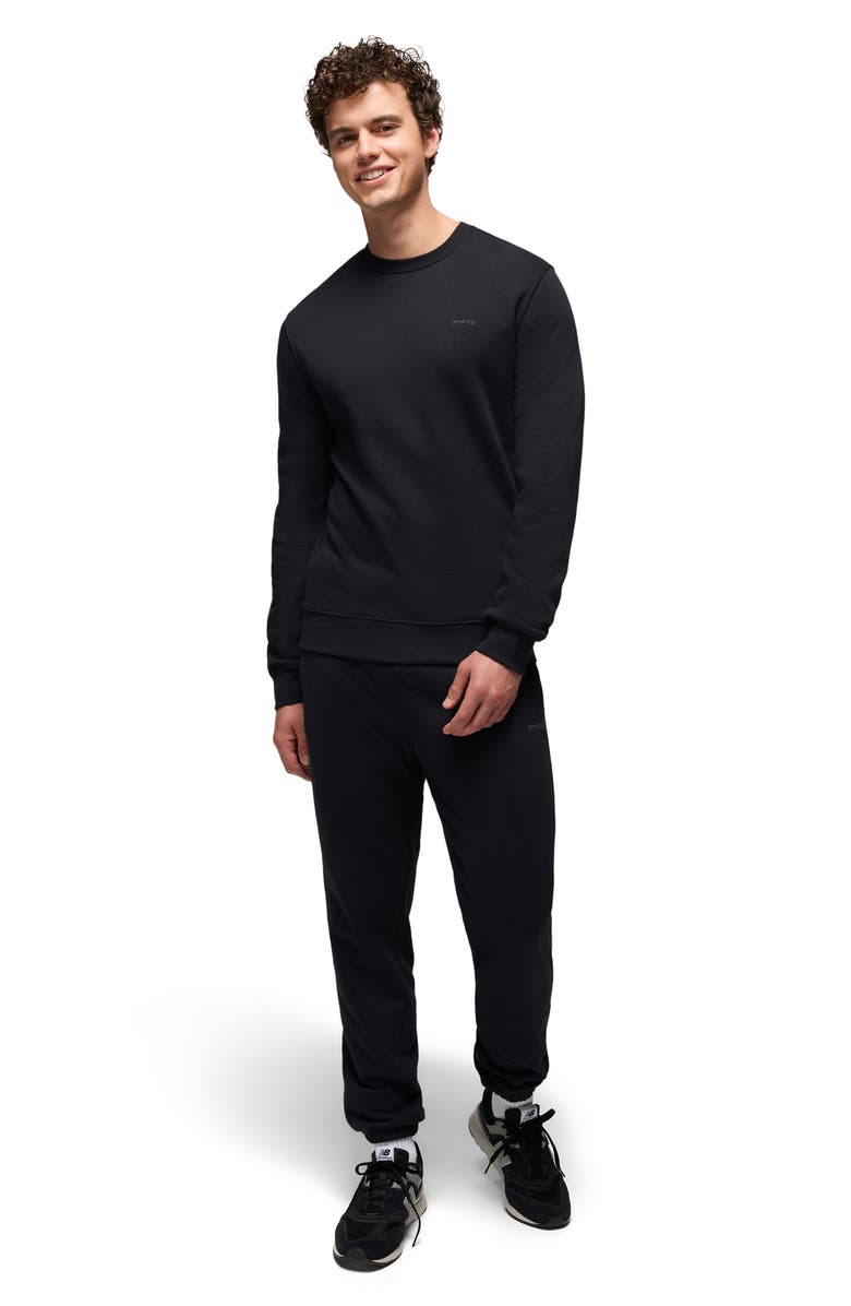 prAna Fleece Crewneck Sweatshirt, Alternate, color, Black