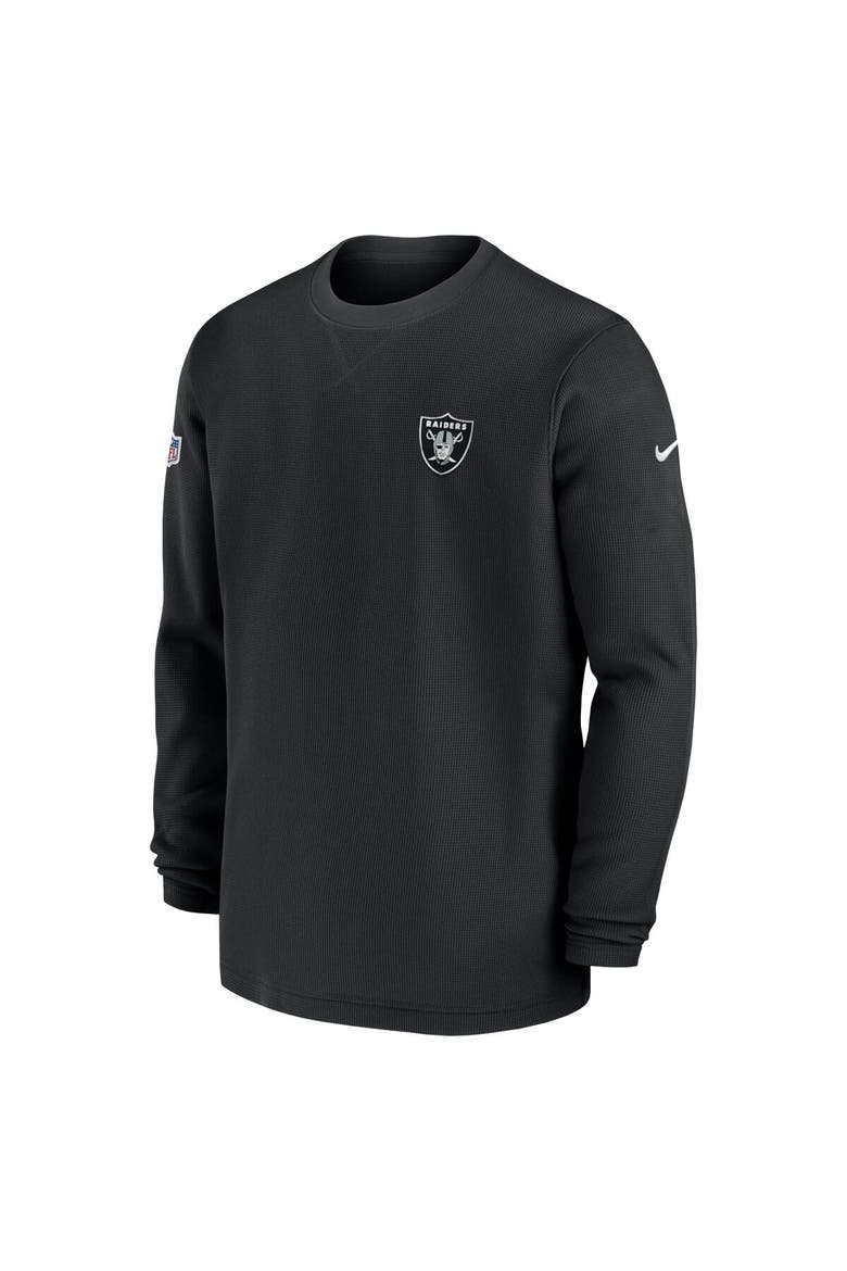 Popular 043 Nike Men's Nike Black Las Vegas Raiders 2023 Sideline Throwback Heavy ...