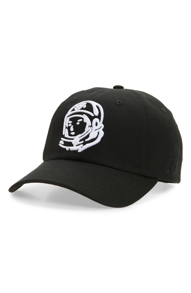 Billionaire Boys Club Helmet Embroidered Adjustable Baseball Cap, Main, color, Black