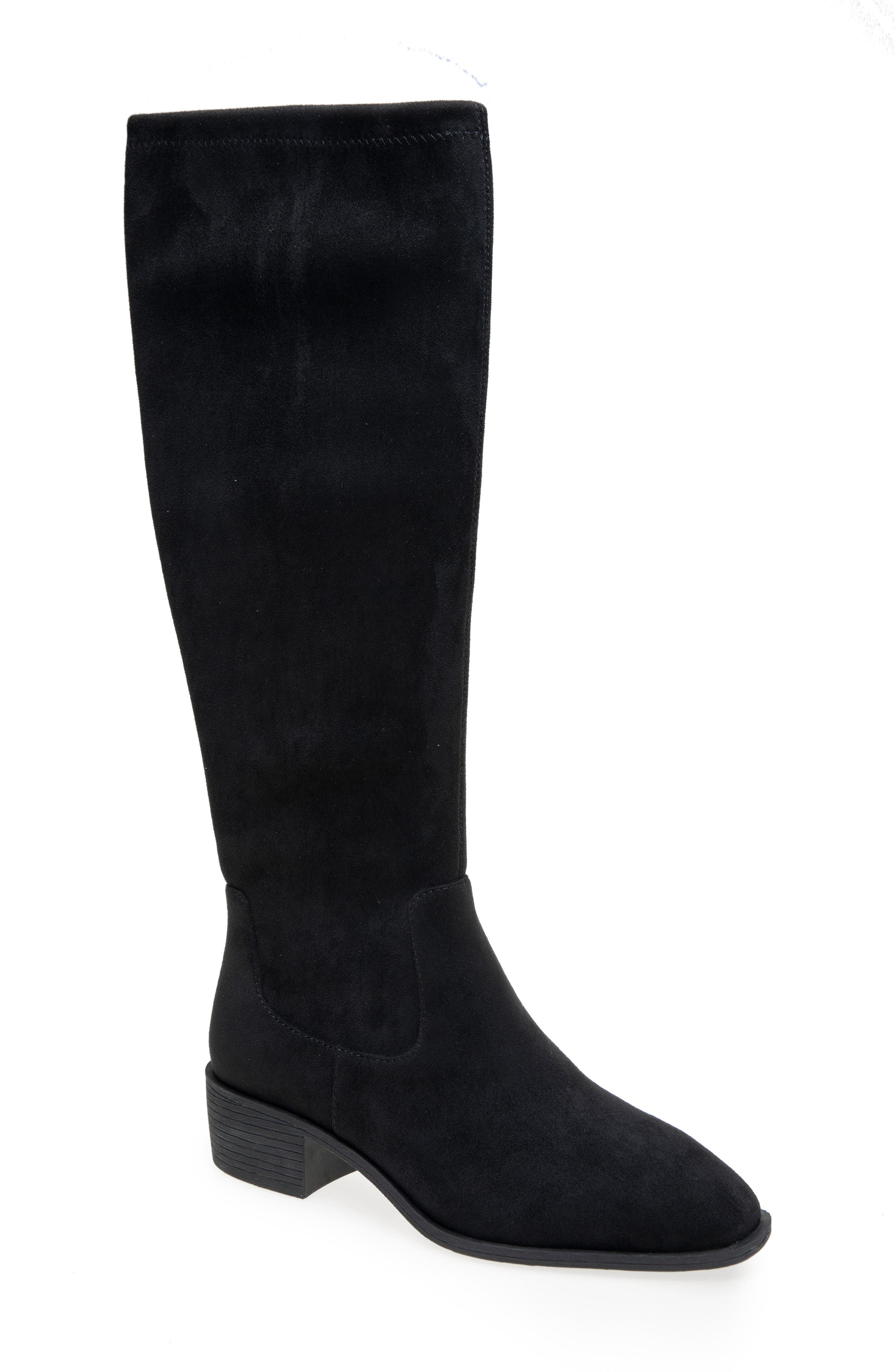 Bianca Knee High Boot, Main, color, BLACK MICRO
