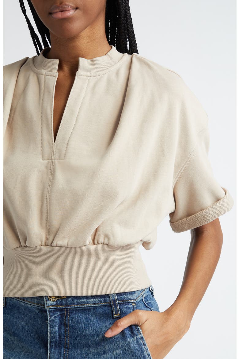 Crop Sweatshirt, Alternate, color, CONCRETE
