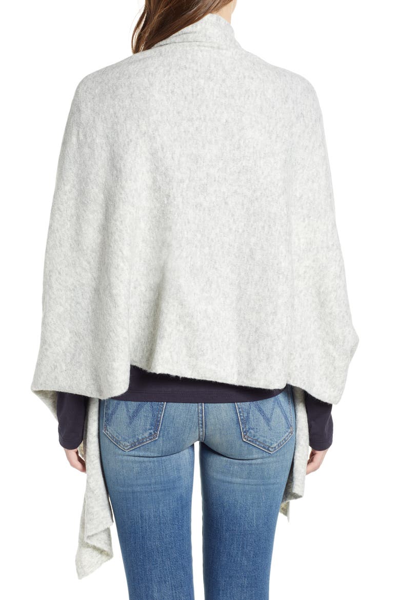 Oversized Travel Wrap, Alternate, color, GREY LIGHT HEATHER