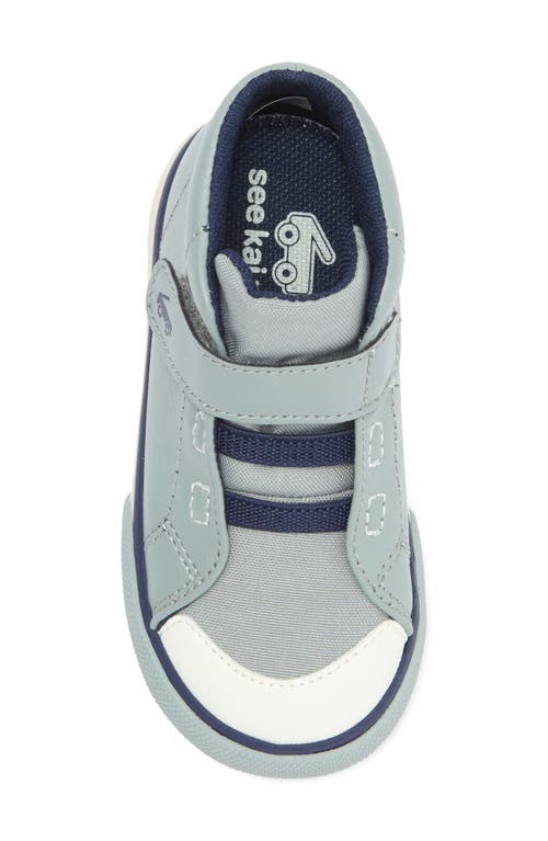 See Kai Run Kids' Drew High Top Sneaker In Gray/blue