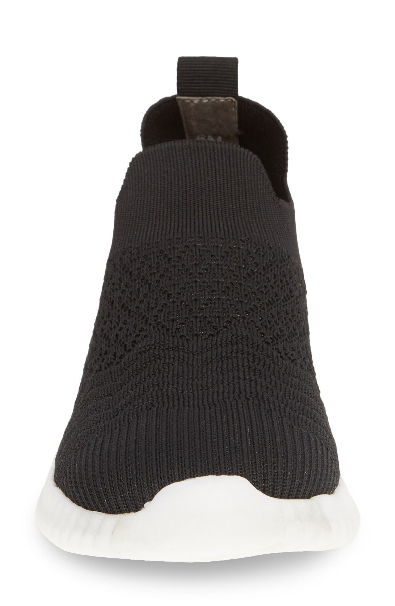 David Tate Tiptop Knit Sneaker, Alternate, color, Black Stretch Fabric