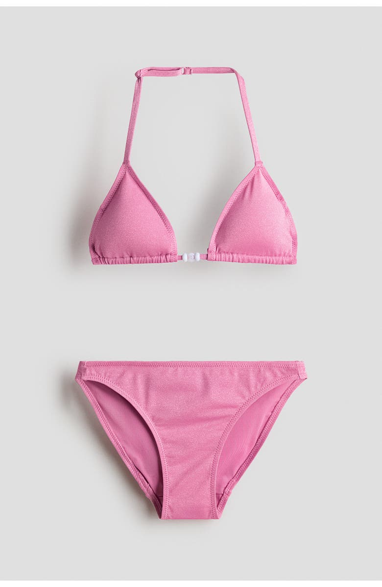H&M 3-piece glittery swim set, Alternate, color, Pink