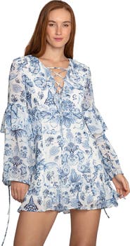 Belle & Bloom Mad About You Floral Print Mini Dress