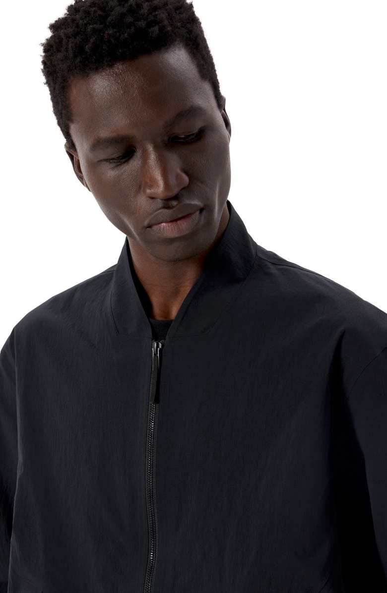 Veilance Diode Stretch Nylon Bomber Jacket, Alternate, color, Black
