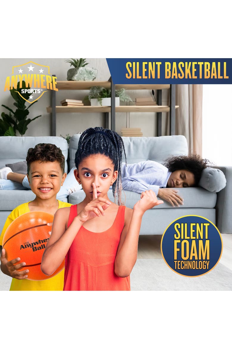 Silent Basketball 9.5 Inch, Alternate, color, Multicolored