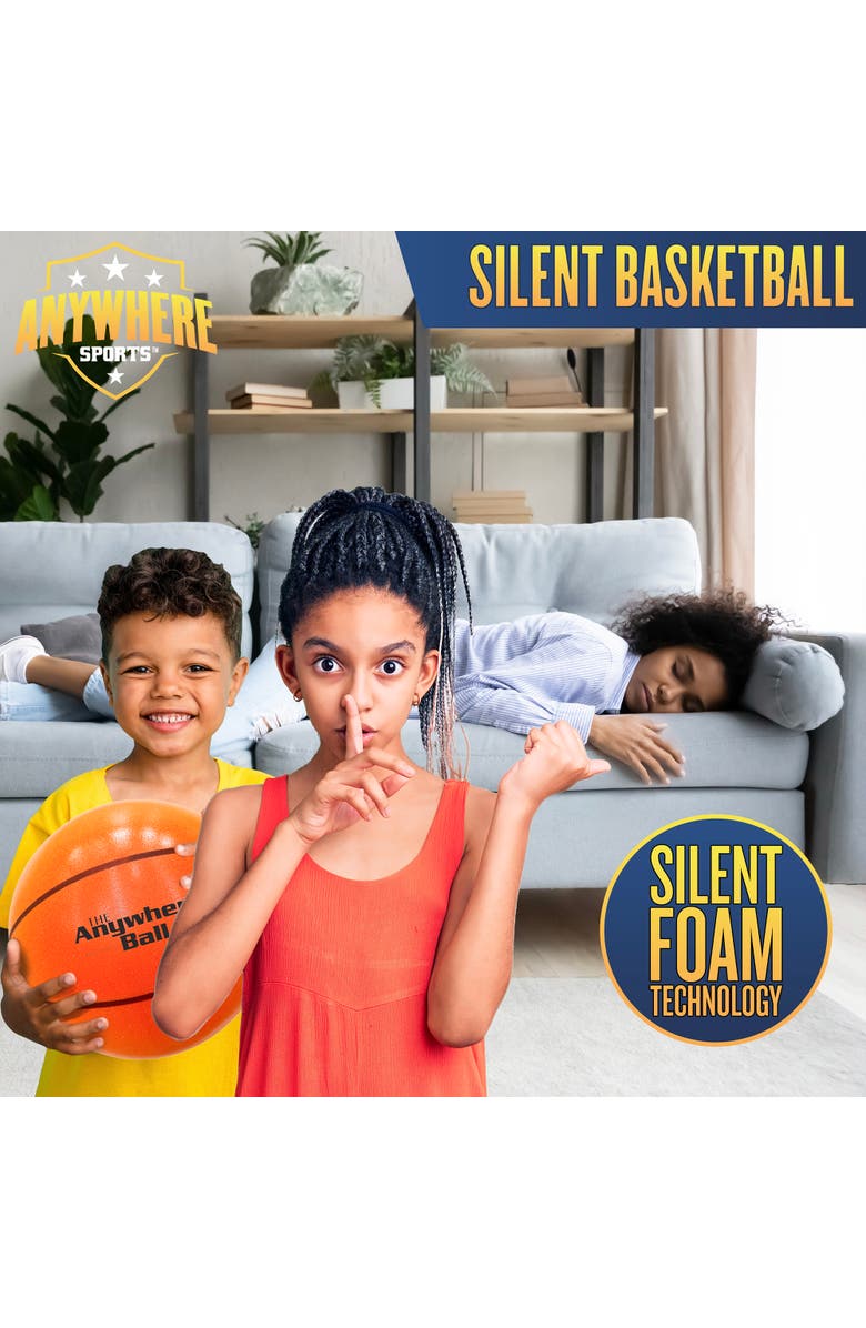 Anywhere Sports Silent Basketball 9.5 Inch, Alternate, color,