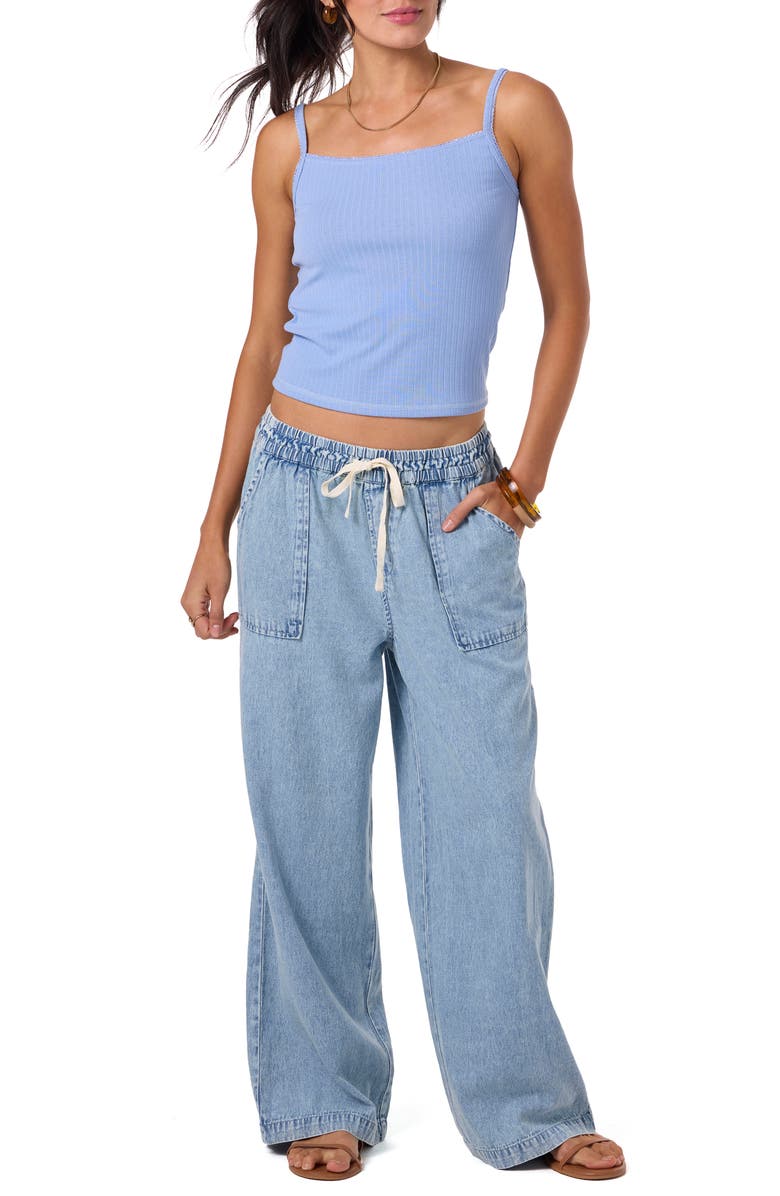 O'Neill Sevie Drawstring Denim Pants, Alternate, color, Drifter