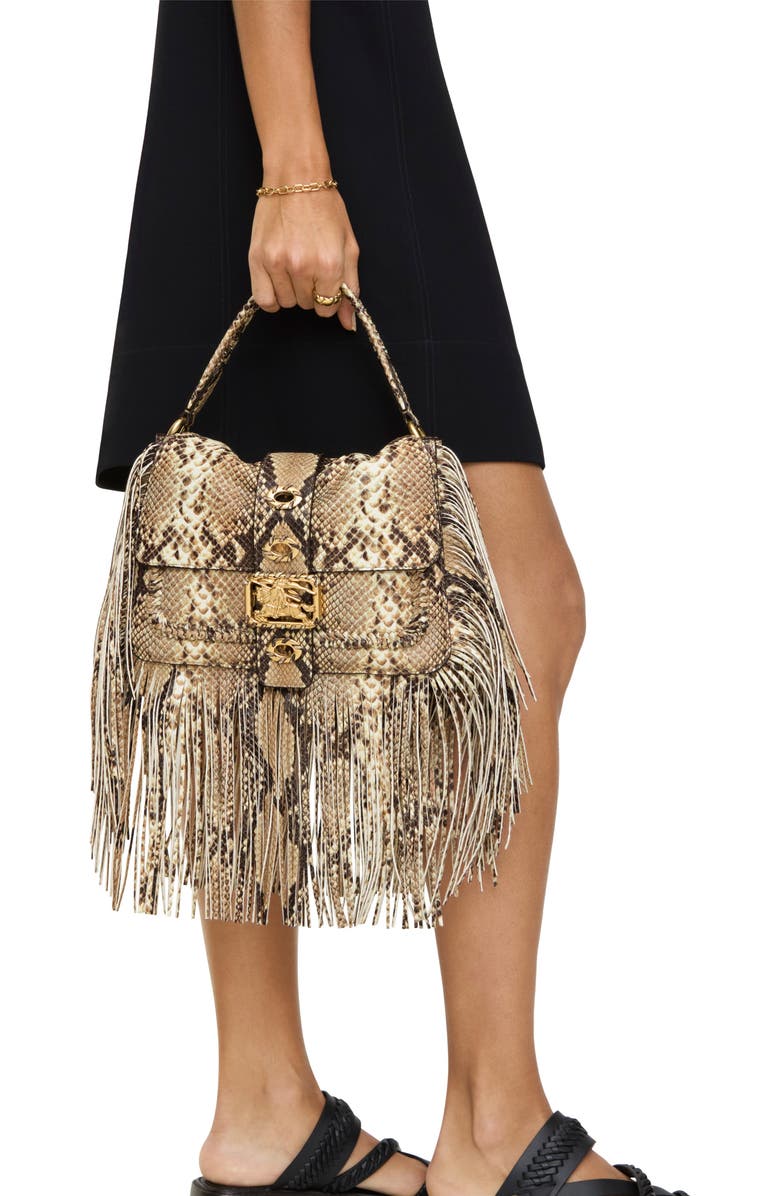 Burberry Small Rider Bag, Alternate, color, Natural Beige