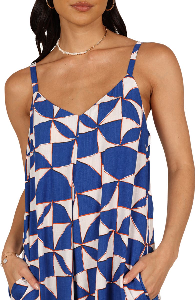 Petal & Pup Kiki Abstract Print Wide Leg Jumpsuit, Alternate, color,