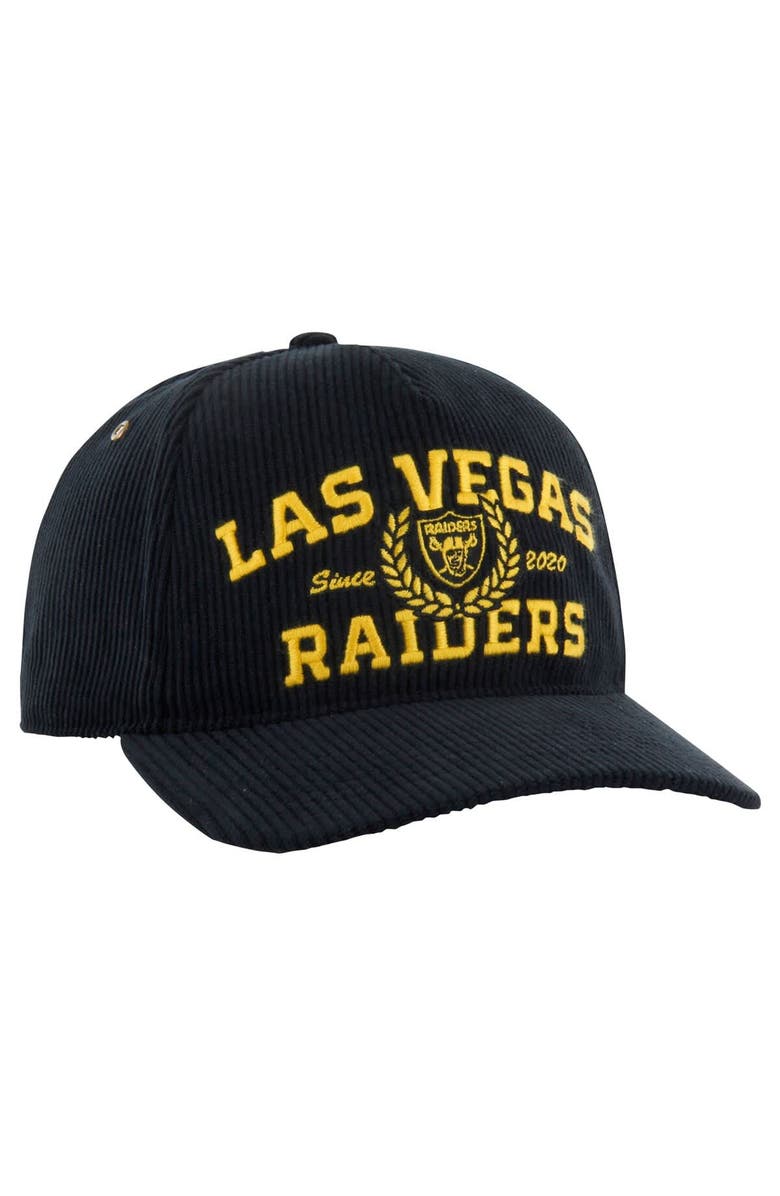 '47 Men's '47 Black Las Vegas Raiders Letterman Hitch Adjustable Hat, Alternate, color,