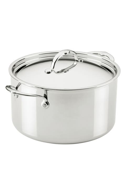 ProBond® Luxe Professional Clad Stainless Steel 12-Quart Stock Pot with Lid