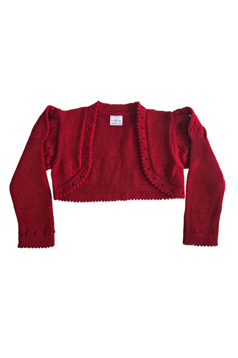 Red Bolero Cardigan, Main, color, Red