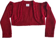 Melange Collection Red Bolero Cardigan
