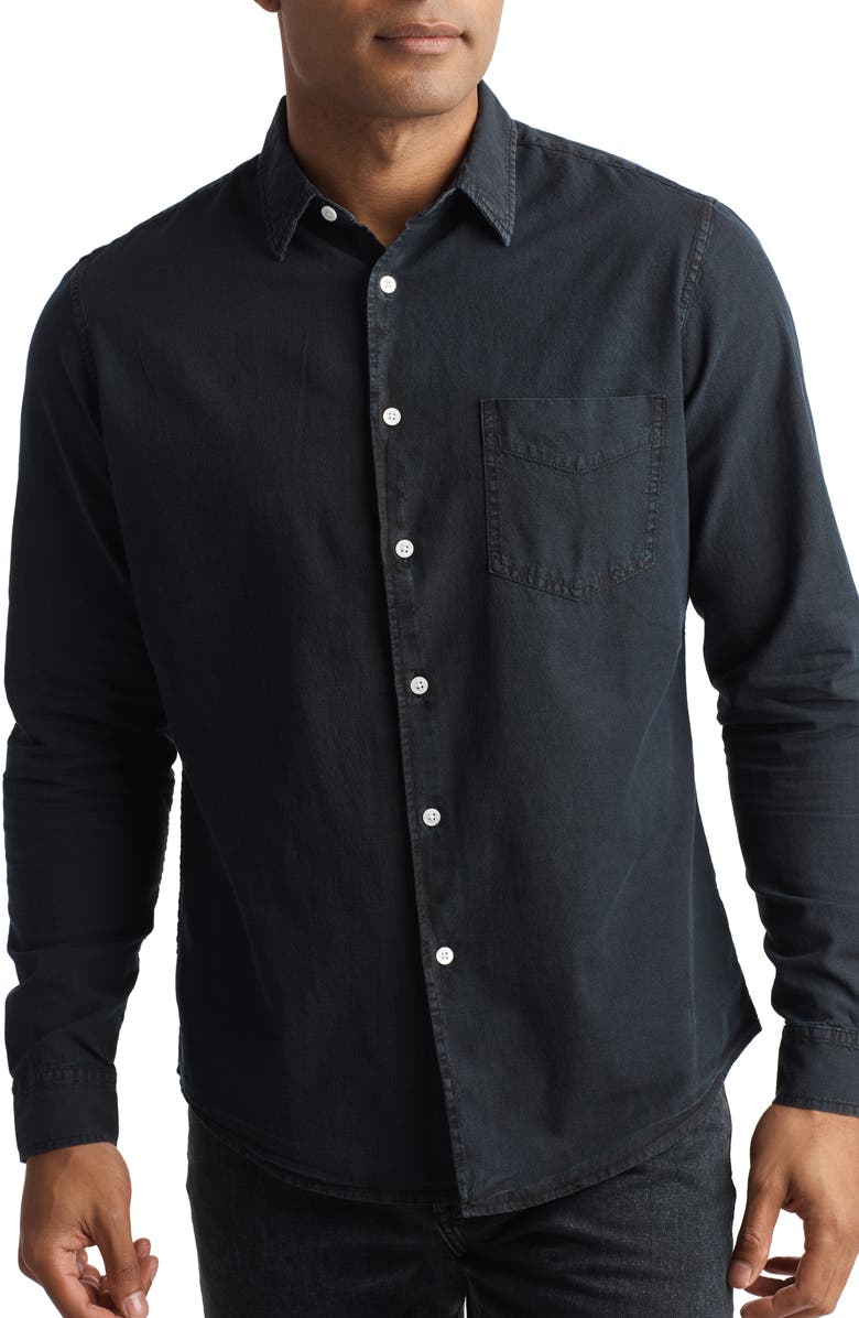 Rowan Pecos Cotton Chambray Button-Up Shirt, Main, color, 