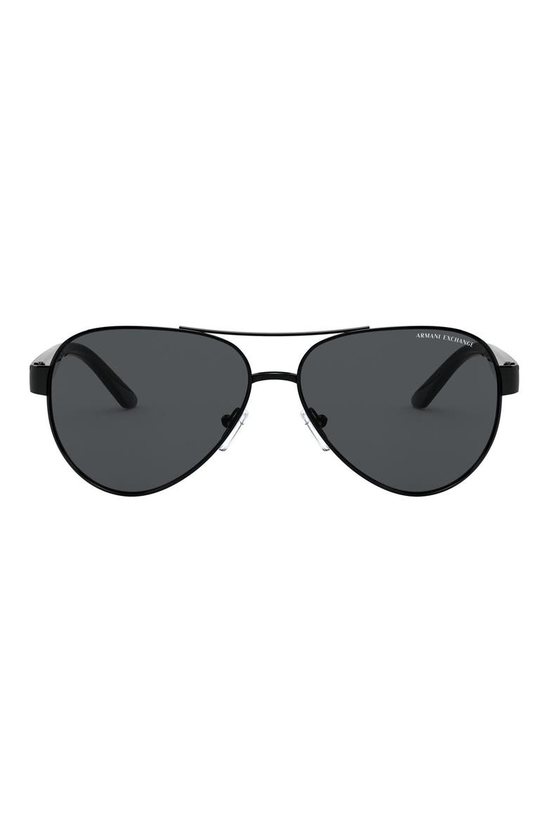 Aviator Sunglasses, Main, color, BLACK