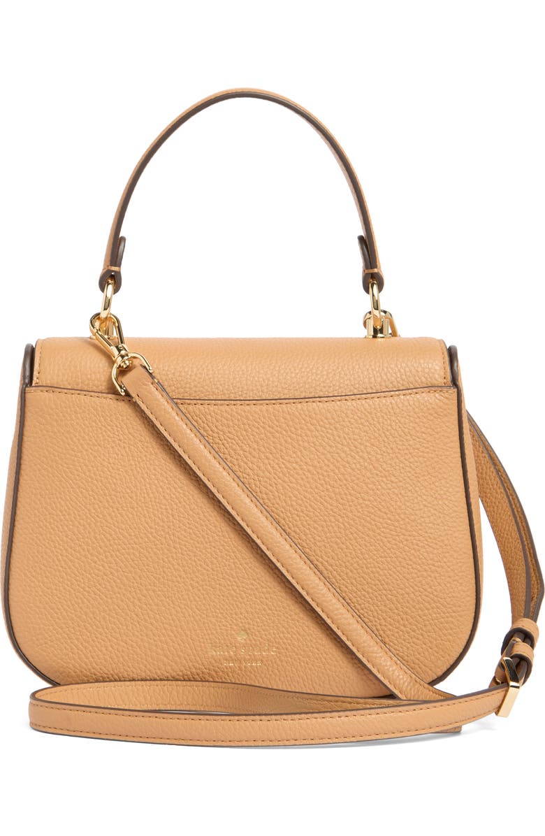 Kate Spade New York kyla pebbled leather top handle bag, Alternate, color, Classic Saddle.