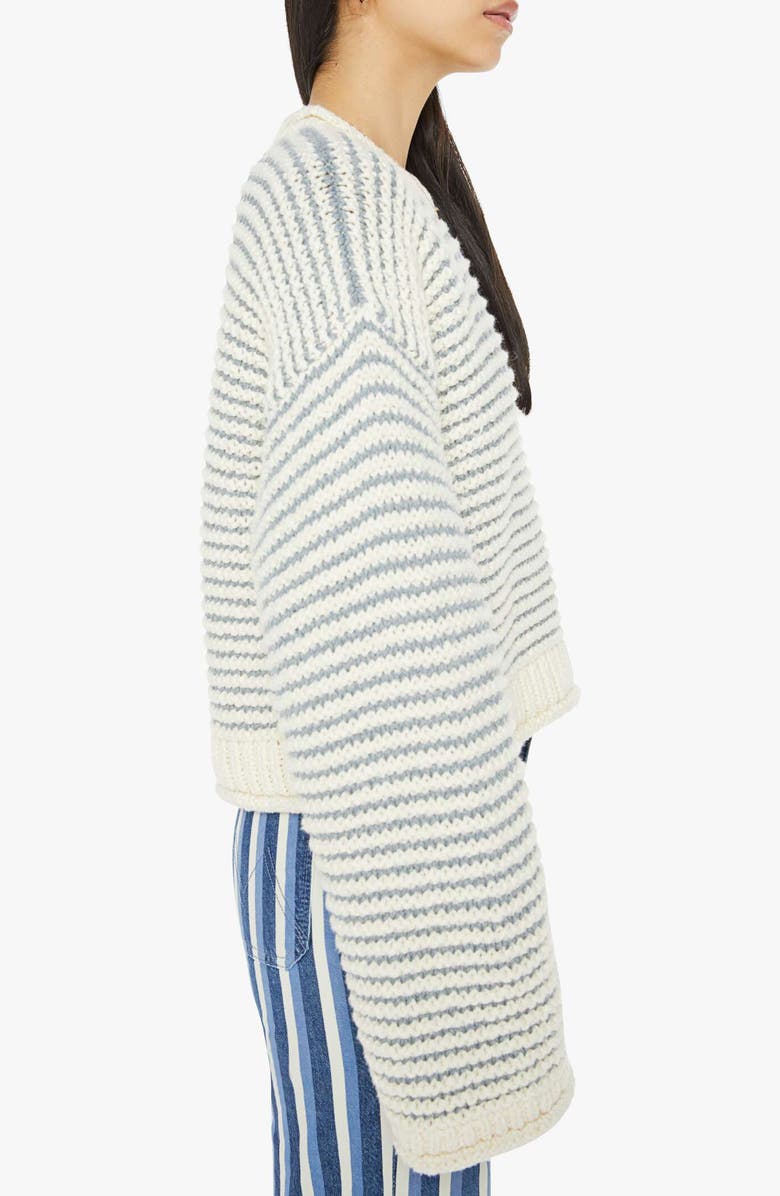 MOTHER The Cotton Bell Sleeve Roll Sweater, Alternate, color, Did You Make That