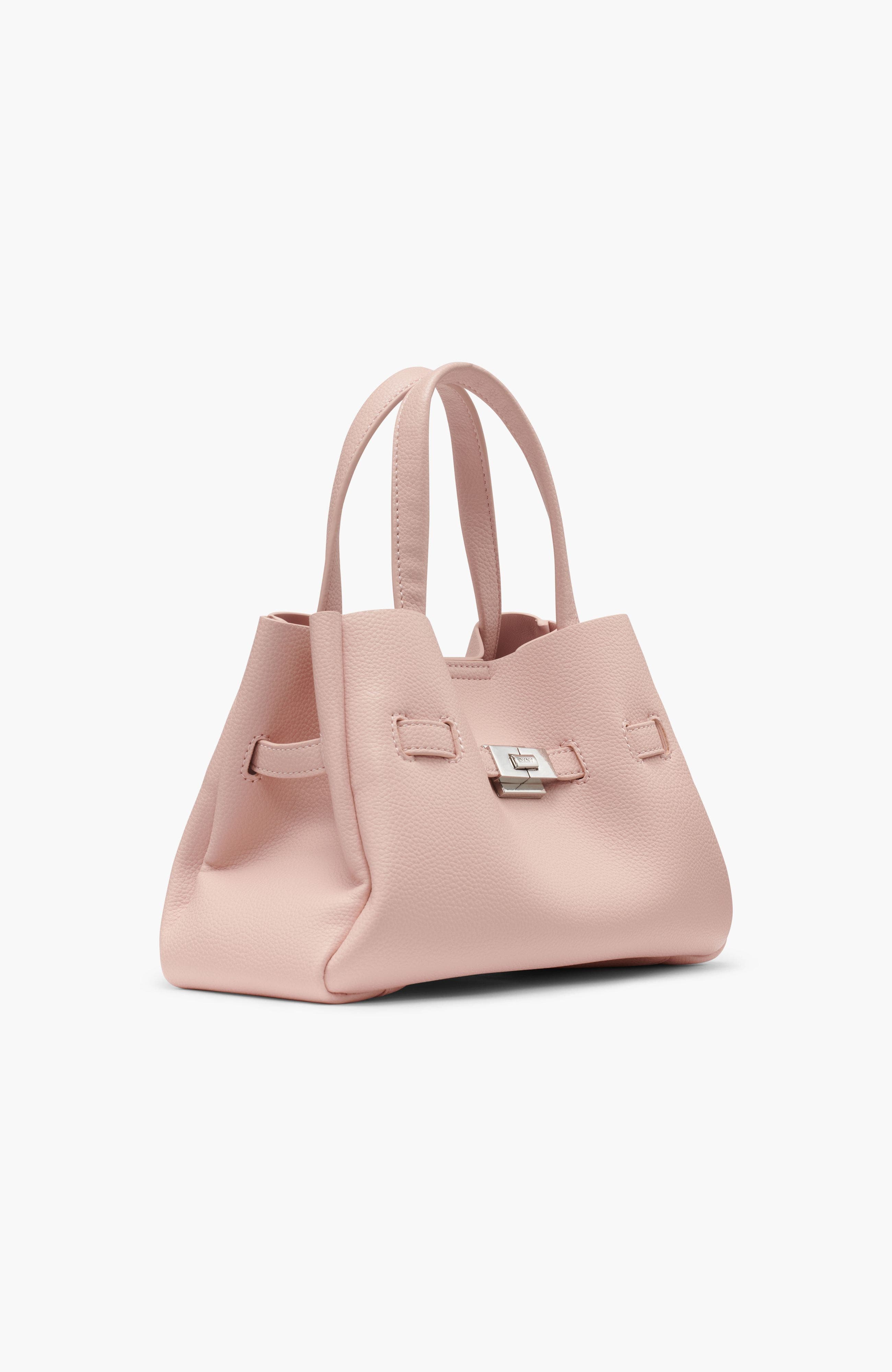 DKNY Bryar Small Satchel with Heart Dangle, Alternate, color, Pale Blush