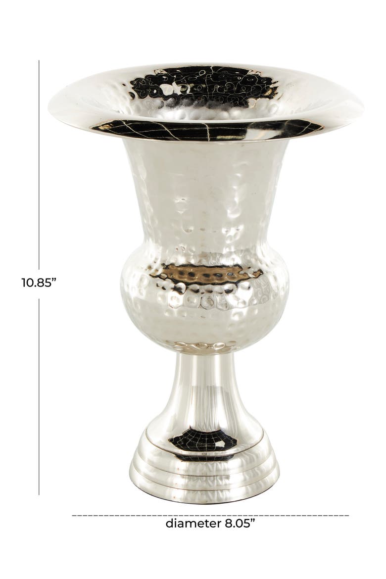 Textured Metal Vase, Alternate, color, SILVER