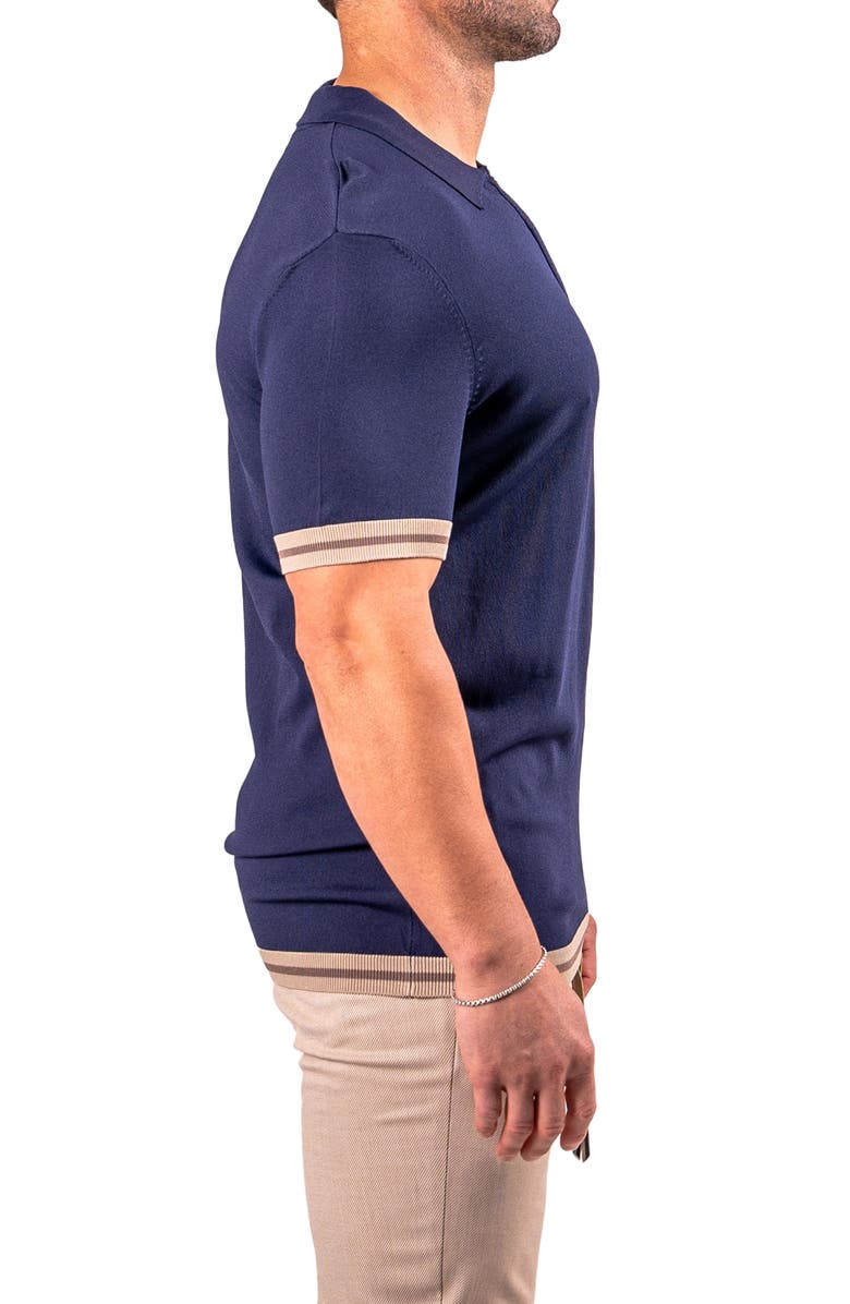 Maceoo Quarter Zip Polo, Alternate, color, Blue