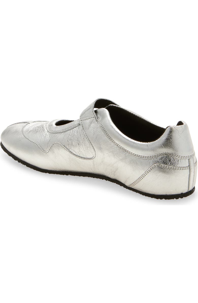 Cecilie Bahnsen Cosmo Sneaker, Alternate, color, Silver Textured Leather