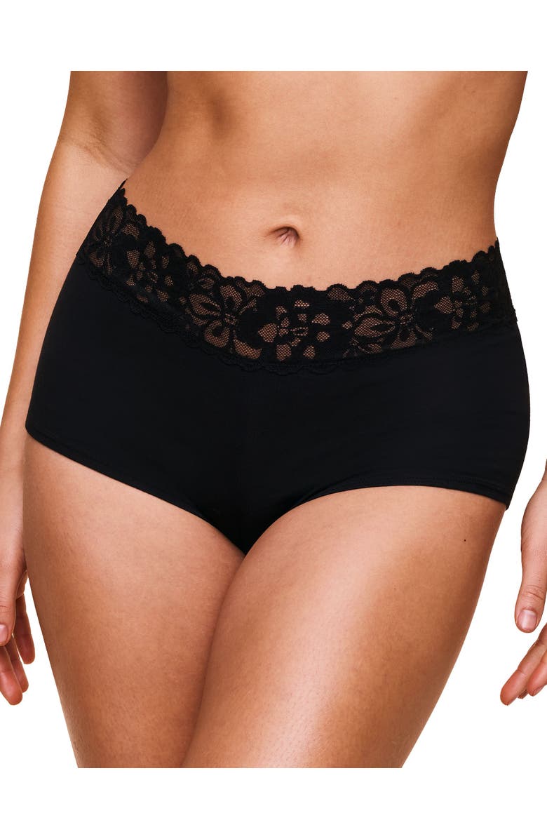 Adore Me Leondre Shortie Panties, Main, color, Black