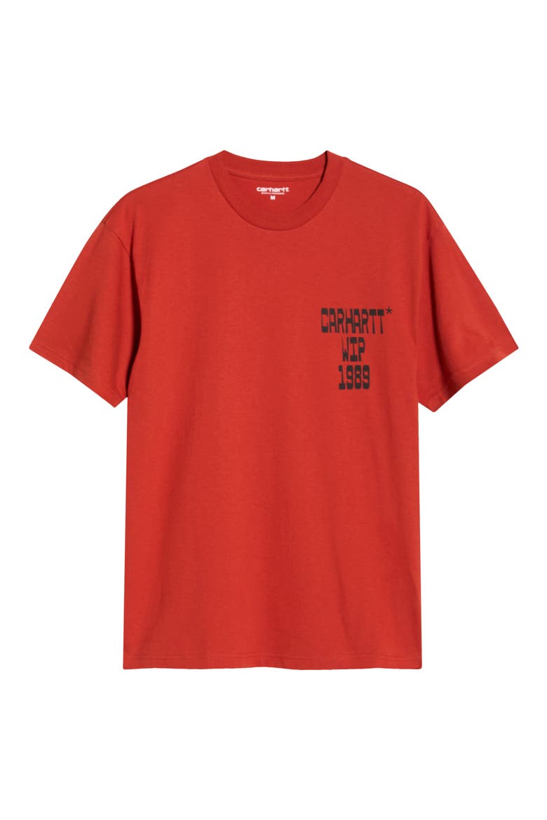 Blocks Organic Cotton Graphic T-Shirt, Alternate, color, OXIDE RED