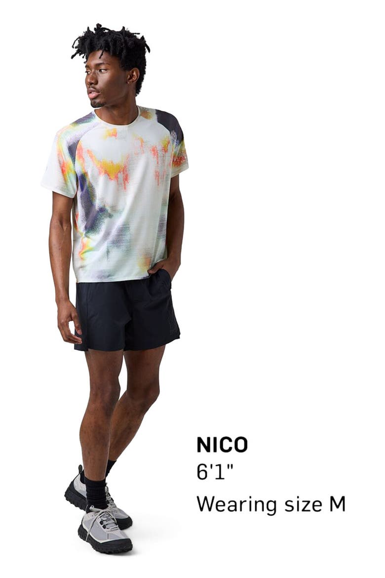 Wasatch Adventure Run T-Shirt - Men's, Alternate, color, Multi Glitch Print