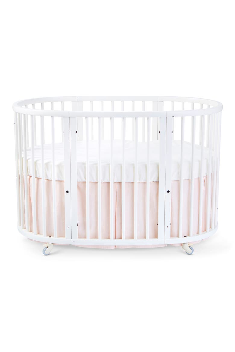 x Pehr Sleepi V2 Organic Cotton Bed Skirt, Main, color, BLUSH