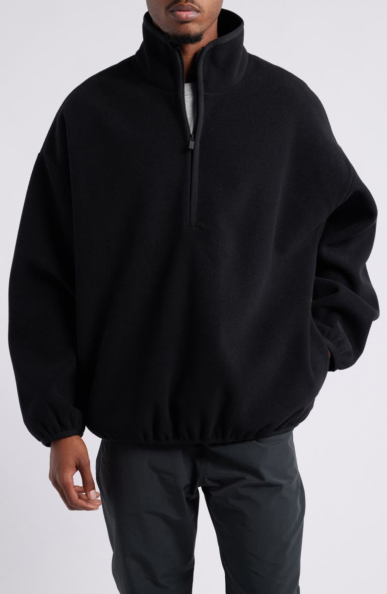 Fear of God Essentials Brushed Half Zip Pullover, Main, color,